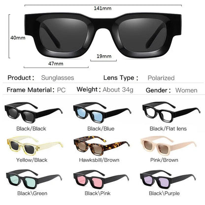 Popular Polarized Sunglasses Men Women Retro Designer Small Square Punk Sun glasses Vintage Shades Eyewear gafas de sol hombre
