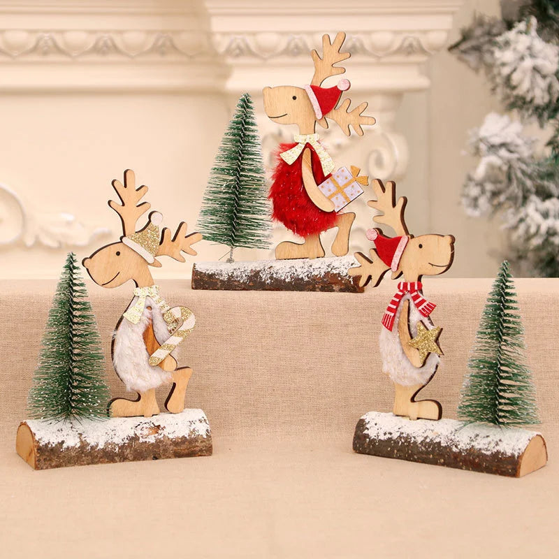 Christmas Tree DIY Stereo Wooden Set