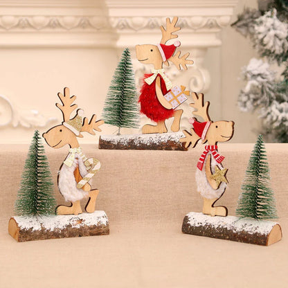 Christmas Tree DIY Stereo Wooden Set