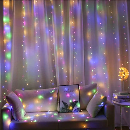 LED Curtain Fairy String Lights Decoration