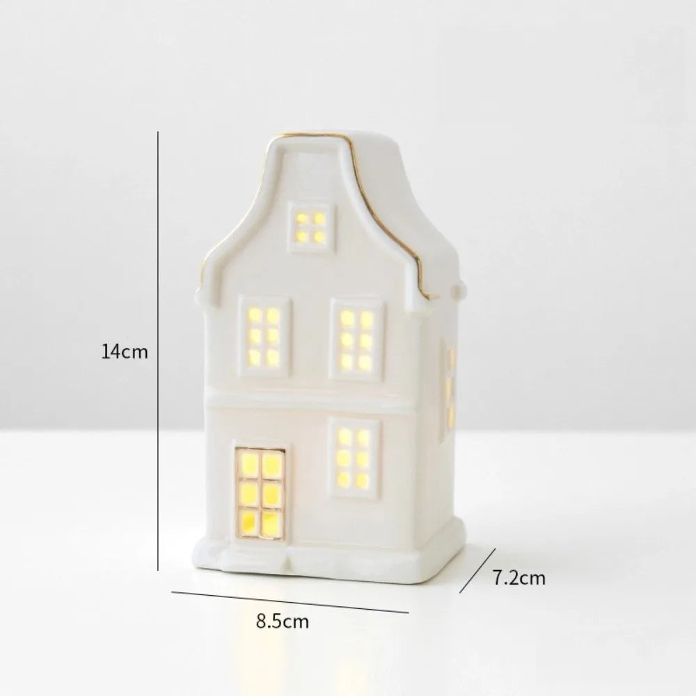 Christmas Village Houses Figurines