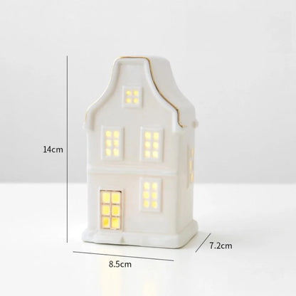 Christmas Village Houses Figurines