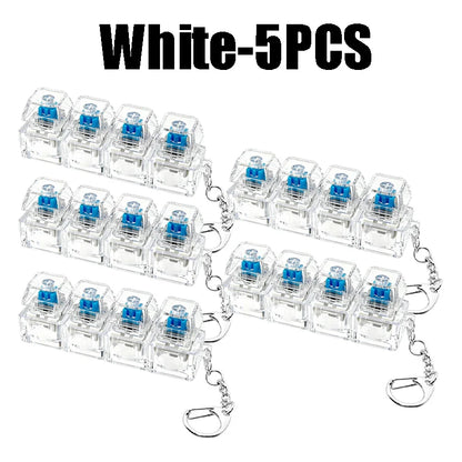 LED Light Up Keychain Fidget Toy Keyboard Clicker