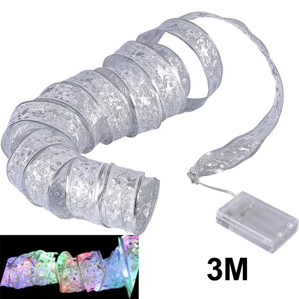 Christmas Ribbon Fairy Light