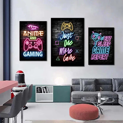 Gaming Neon Wall Art