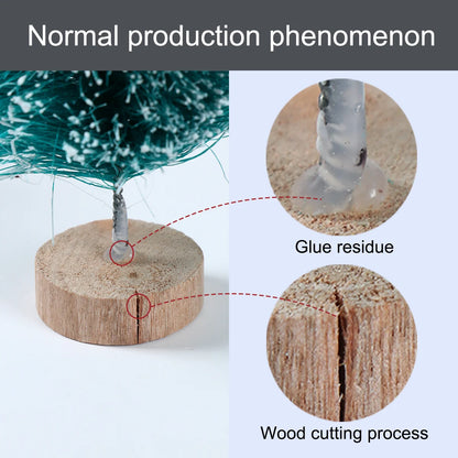 Artificial Mini Wooden Tabletop Christmas Tree