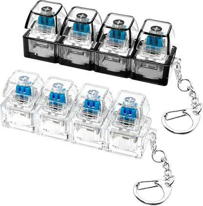 LED Light Up Keychain Fidget Toy Keyboard Clicker
