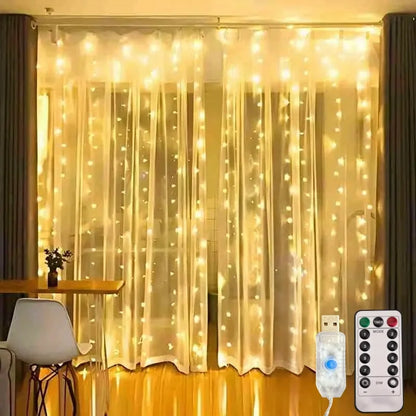 LED Curtain Fairy String Lights Decoration