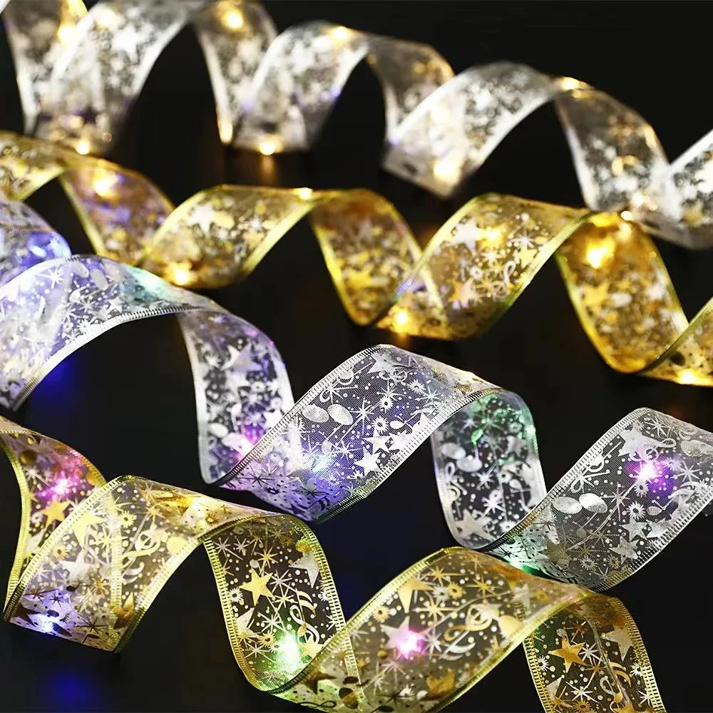 Christmas Ribbon Fairy Light