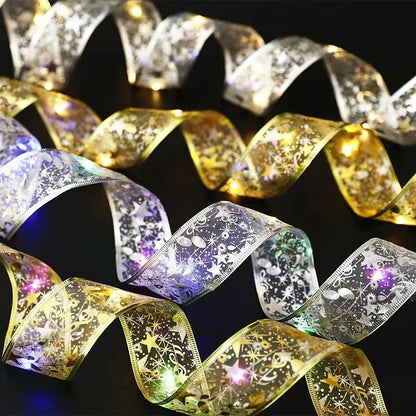 Christmas Ribbon Fairy Light