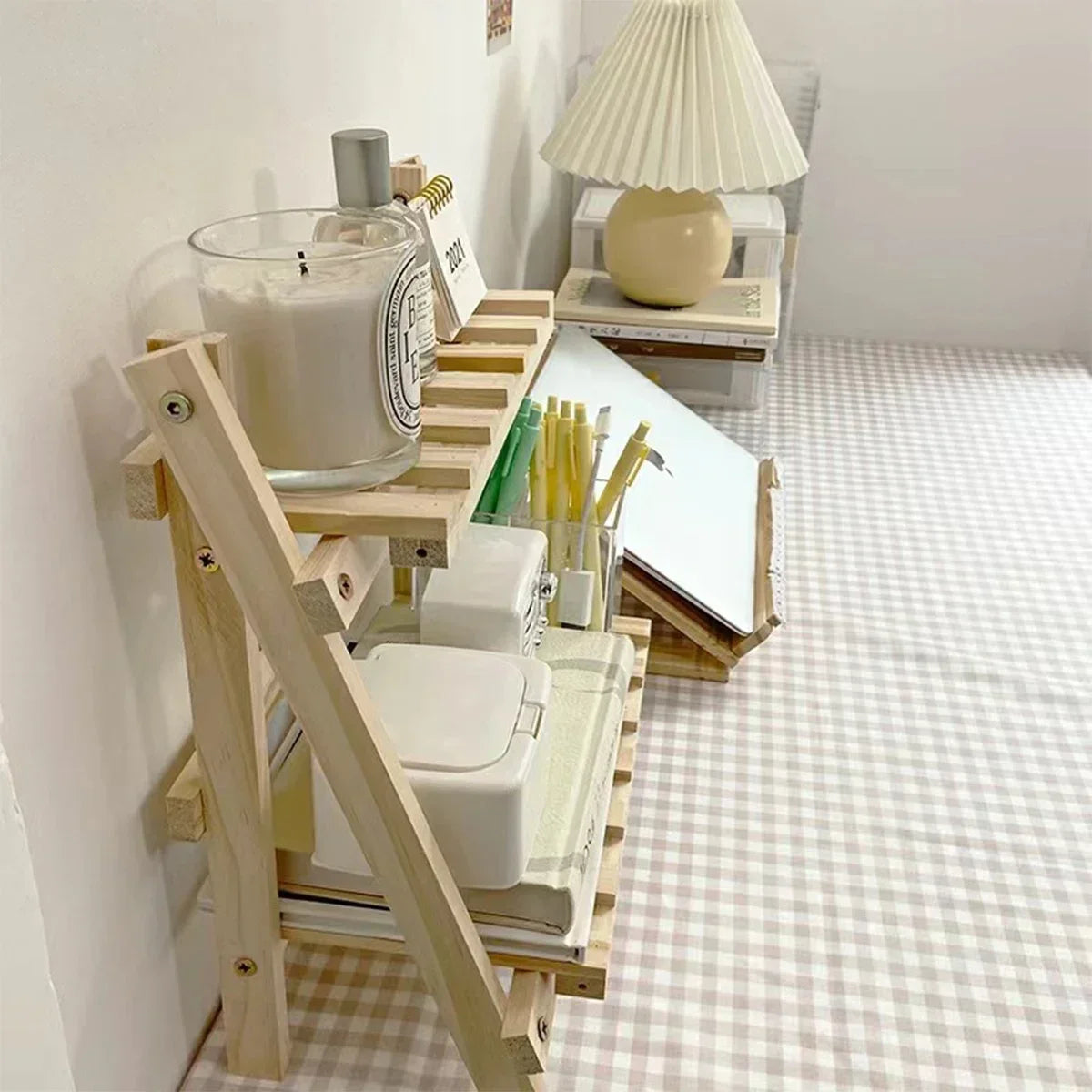 Wooden Desktop Storage Rack