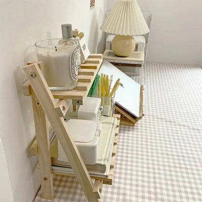 Wooden Desktop Storage Rack