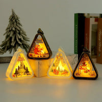 Mini Christmas LED Triangle Lantern
