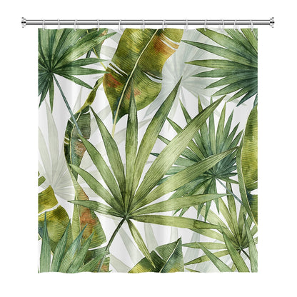 Tropical Leaf Shower Curtain