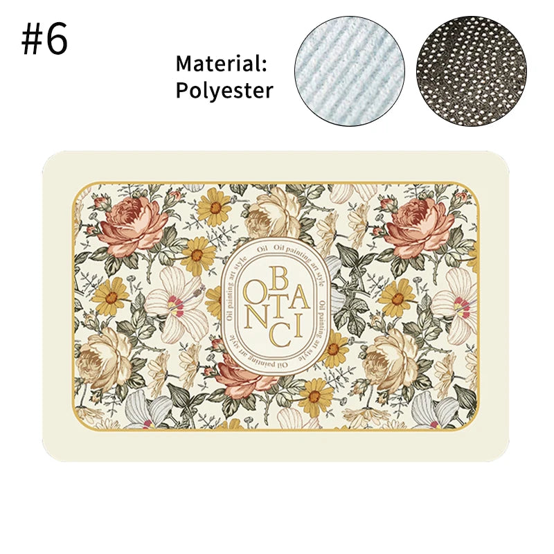 Printed Absorbent Dish Drying Mat