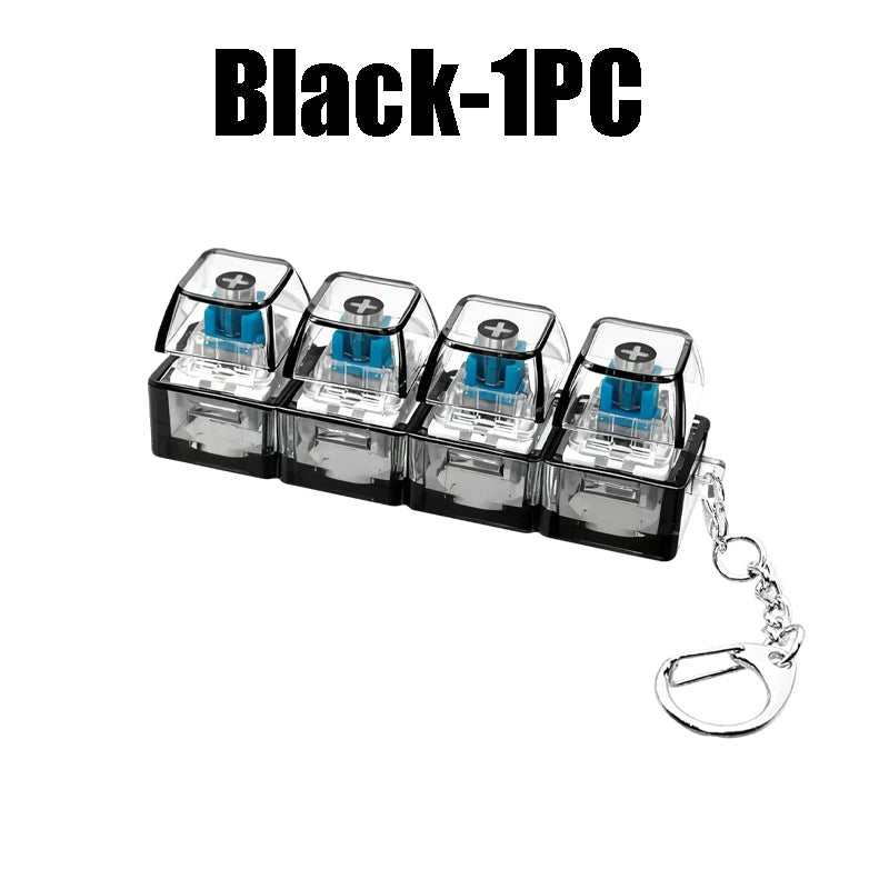 LED Light Up Keychain Fidget Toy Keyboard Clicker