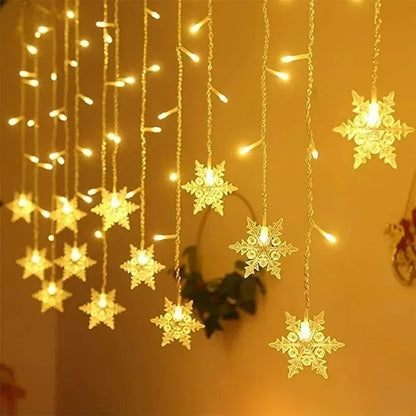 LED Snowflakes String Lights