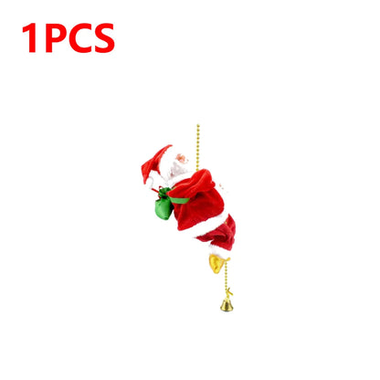 Climbing Santa with Music Christmas Ornament