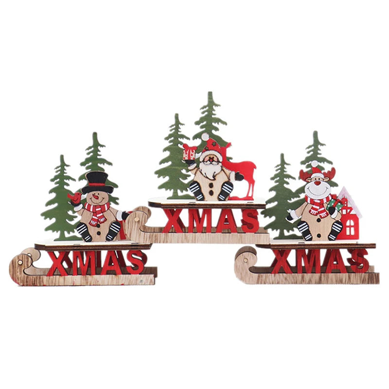 Christmas Tree DIY Stereo Wooden Set