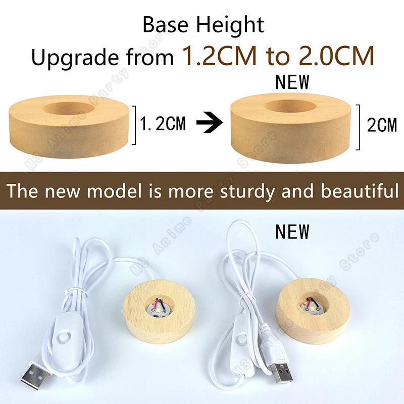 3D Crystal Ball Night Light