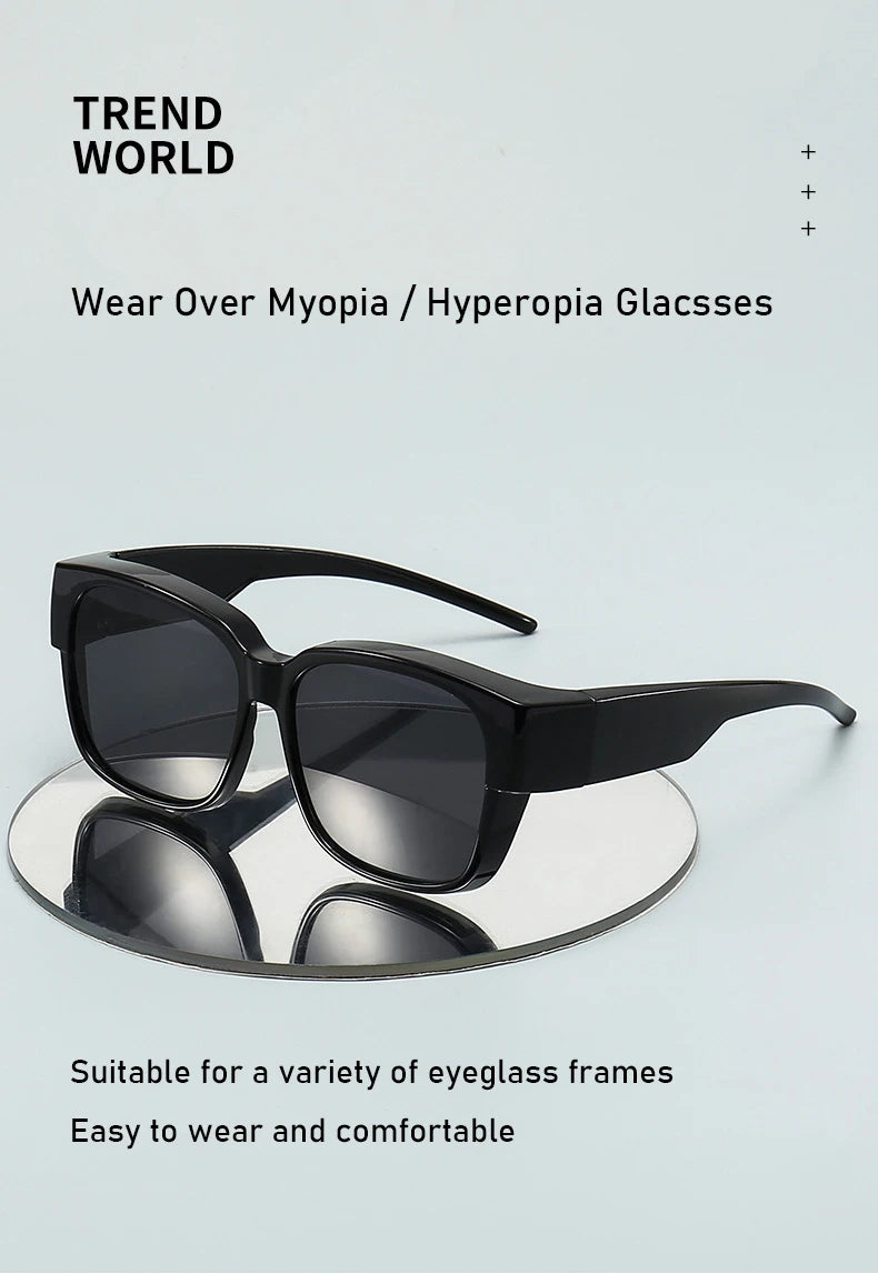 Over-Glasses Polarized Sunglasses – Fits Over Prescription Glasses, Night Vision & UV400