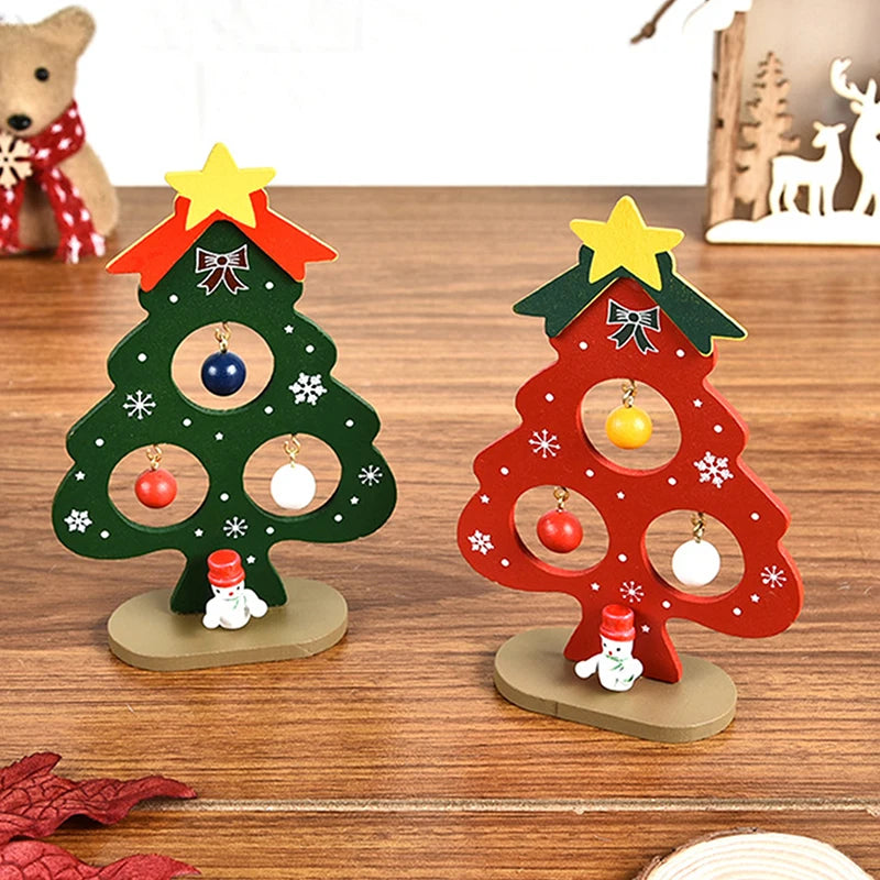Christmas Tree DIY Stereo Wooden Set