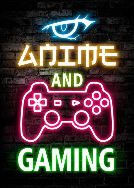Gaming Neon Wall Art