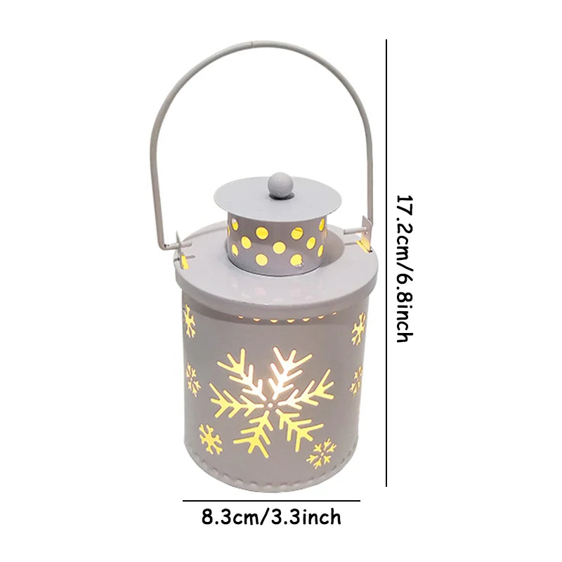 Vintage Christmas Lanterns with LED Light