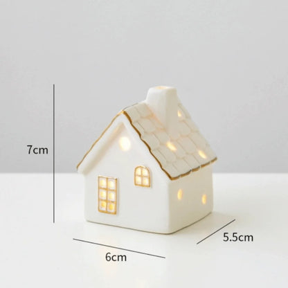 Christmas Village Houses Figurines