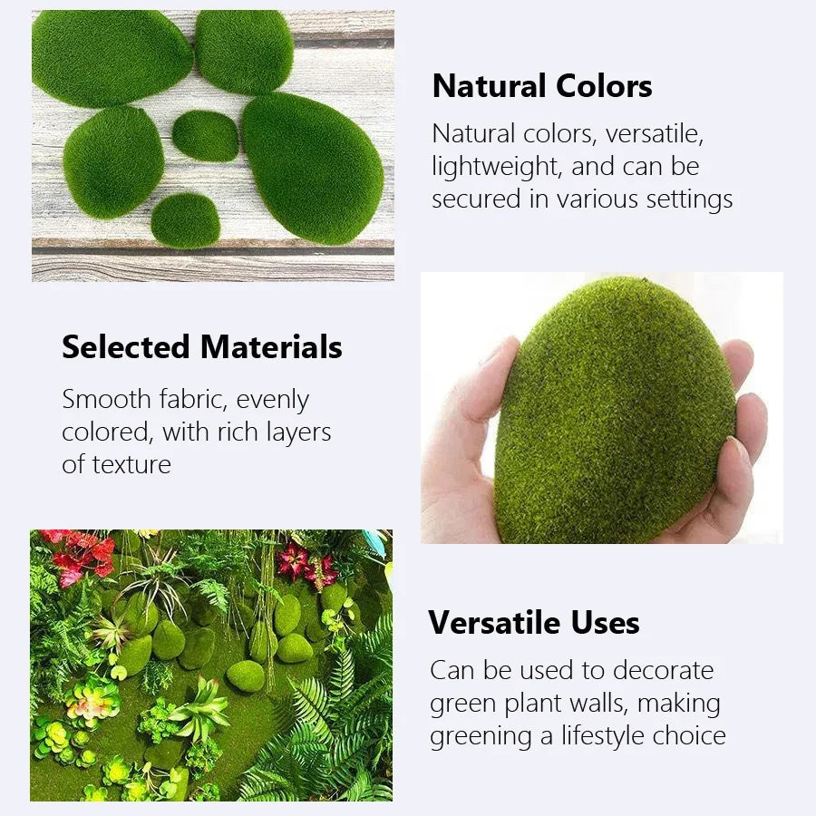 Artificial Moss Rocks