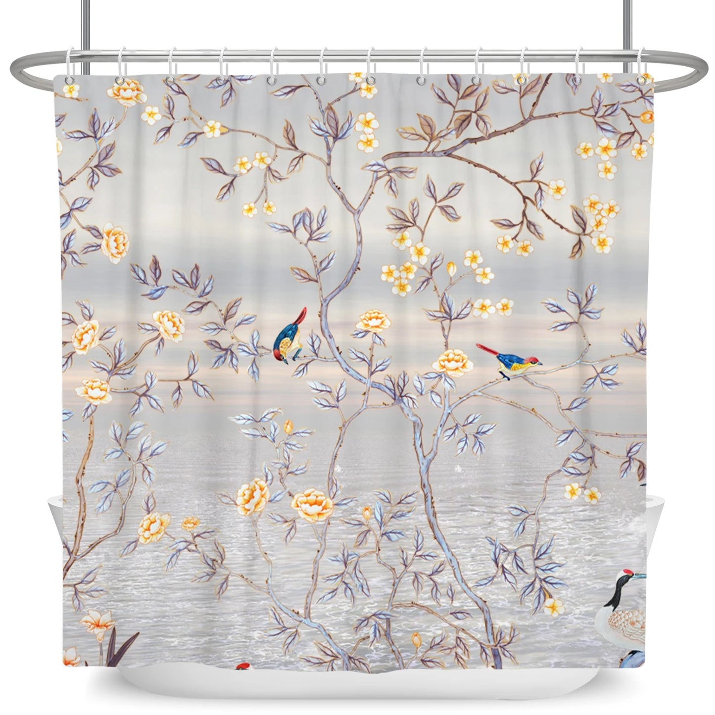 Tropical Leaf Shower Curtain