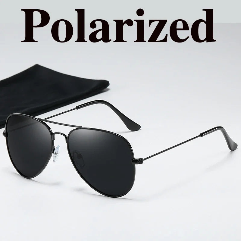Men's Luxury Polarized Sunglasses – UV400 Square Alloy Frame