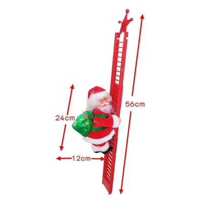 Electric Climbing Ladder Santa Claus with Music