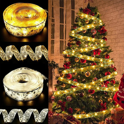 Christmas Ribbon Fairy Light