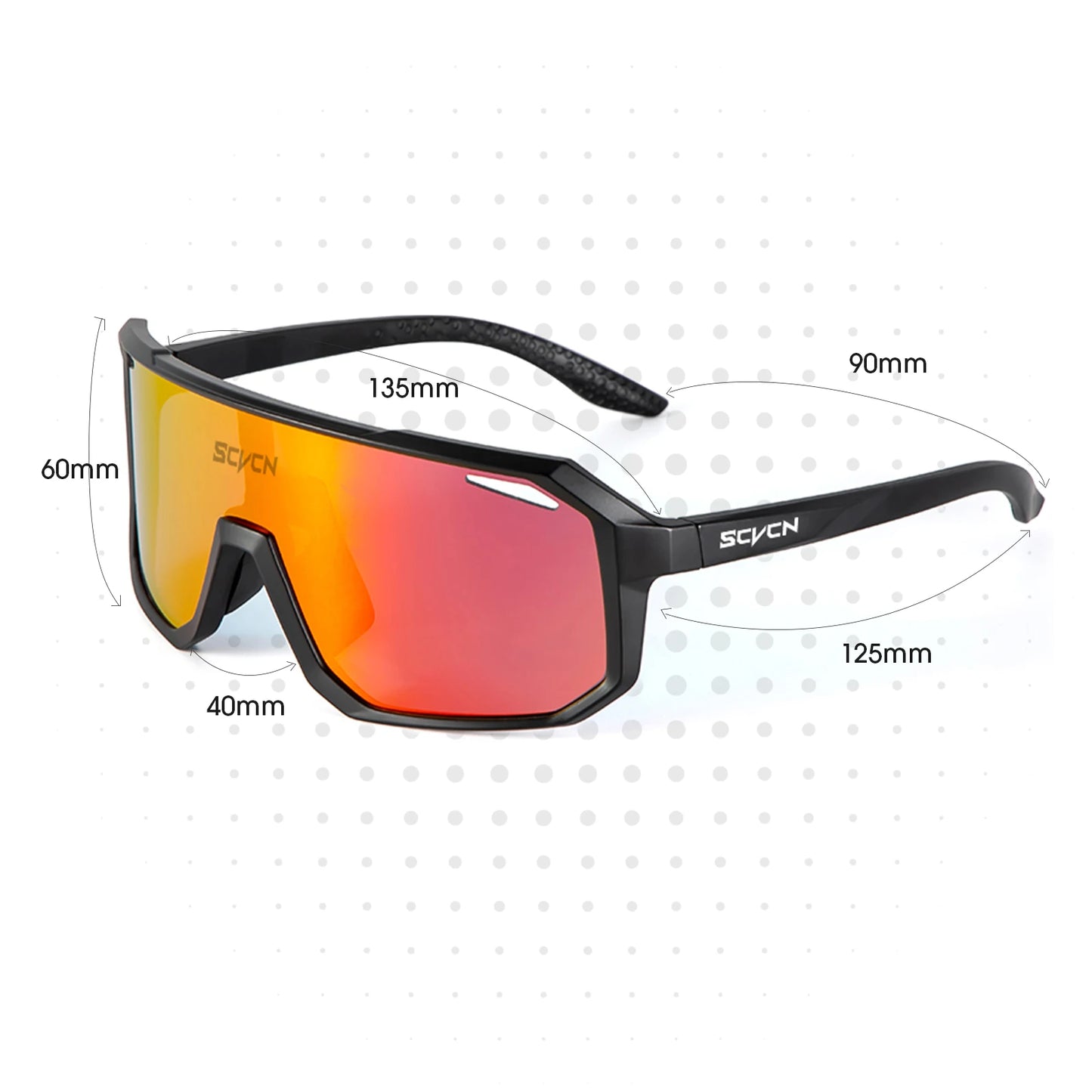 SCVCN Cycling Sunglasses – UV400 MTB Bike Goggles for Men & Women