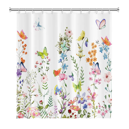 Tropical Leaf Shower Curtain