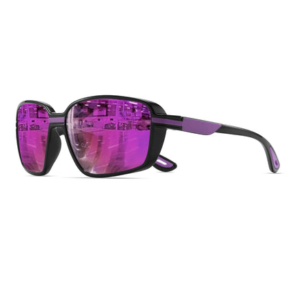 Retro Polarized Sports Sunglasses – UV400 Oversized Wraparound