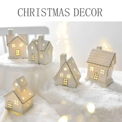 Christmas Village Houses Figurines