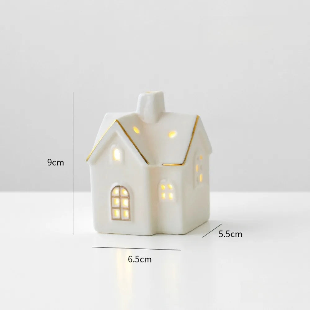 Christmas Village Houses Figurines
