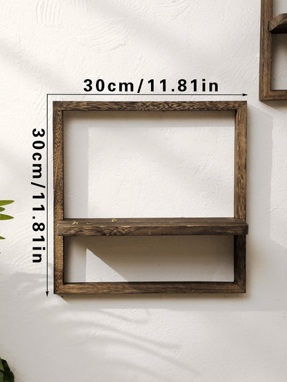 Rustic Wooden Floating Shelves