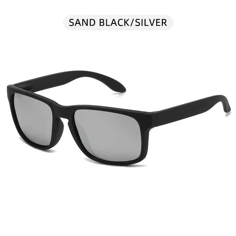 Classic Black Square Polarized Sunglasses – UV400 Sport & Fashion