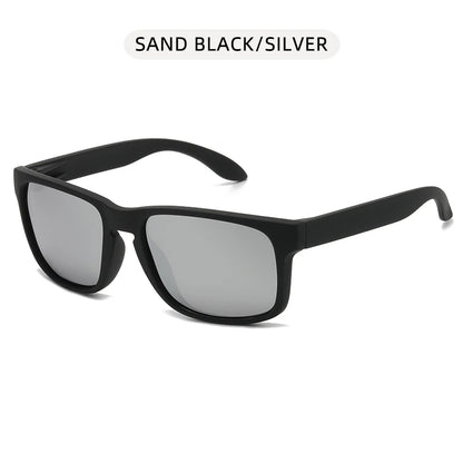 Classic Black Square Polarized Sunglasses – UV400 Sport & Fashion
