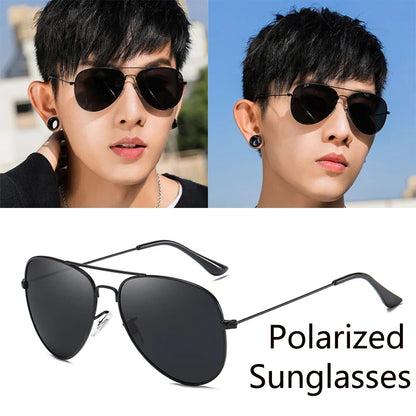 Men's Luxury Polarized Sunglasses – UV400 Square Alloy Frame