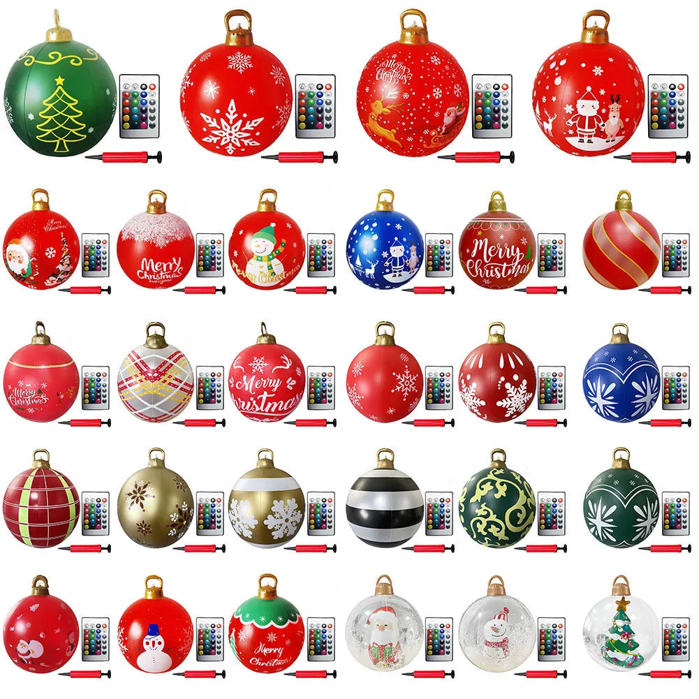 Inflatable Christmas Balls Light