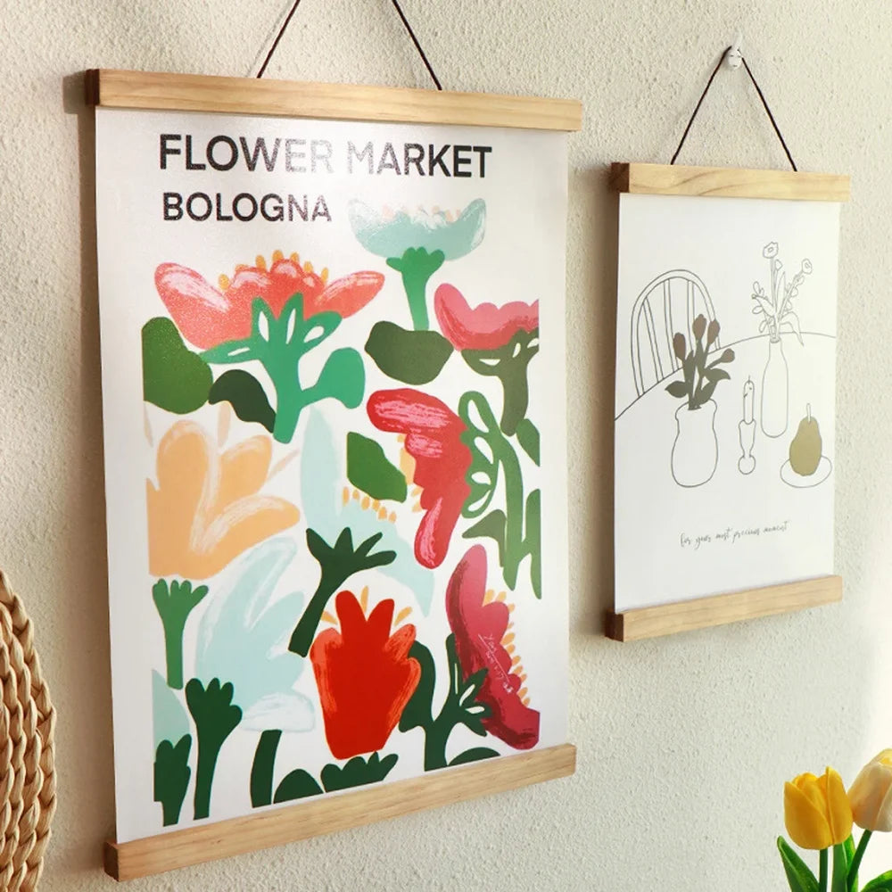 Minimalist Wooden Poster Hanger
