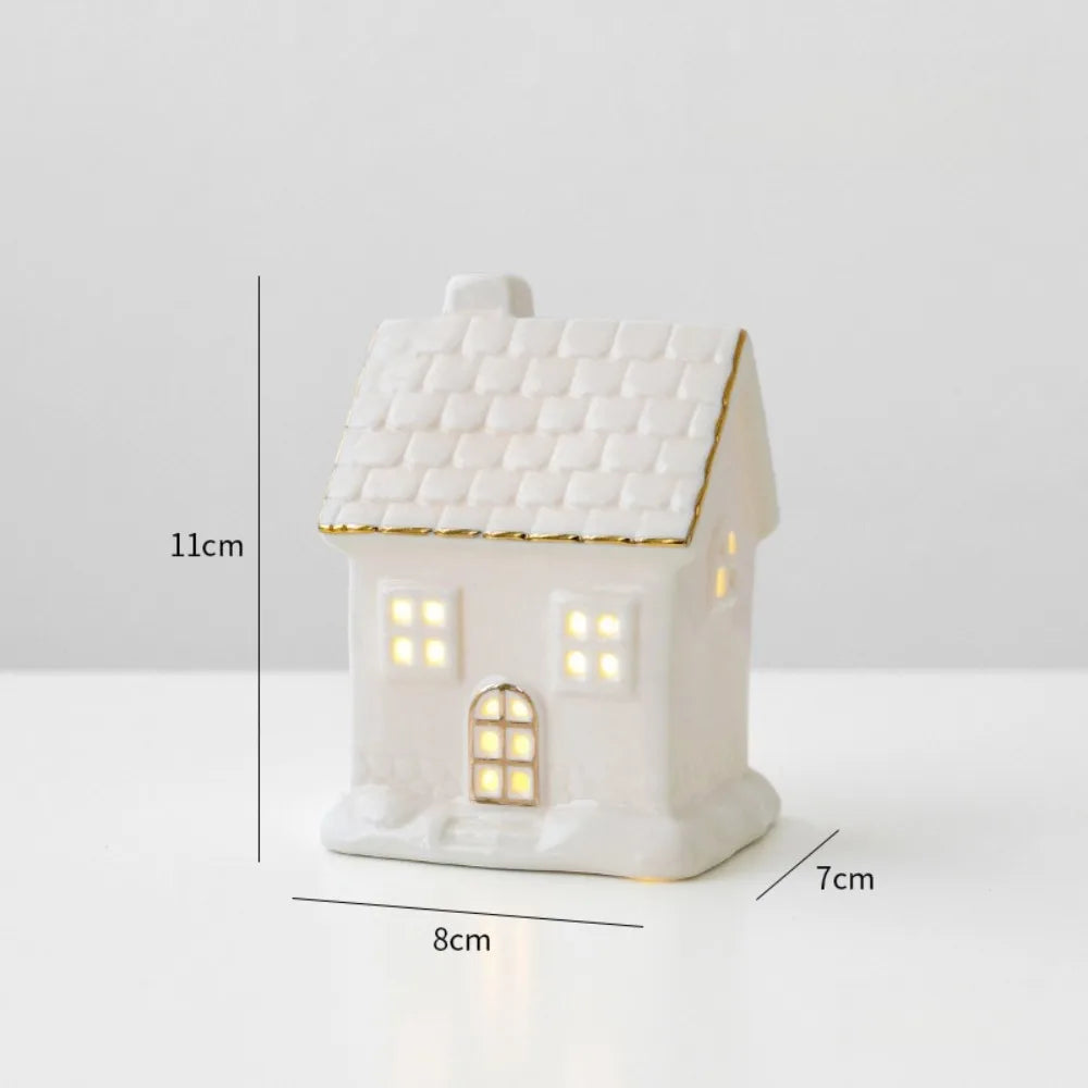 Christmas Village Houses Figurines