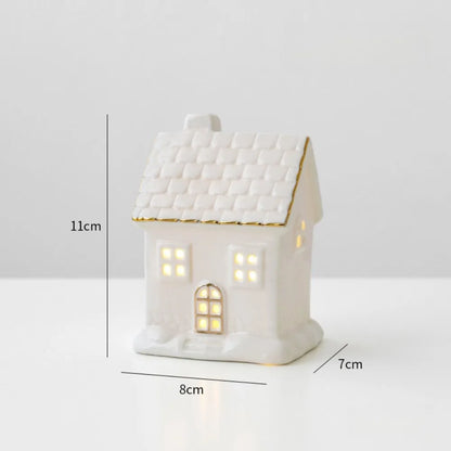 Christmas Village Houses Figurines