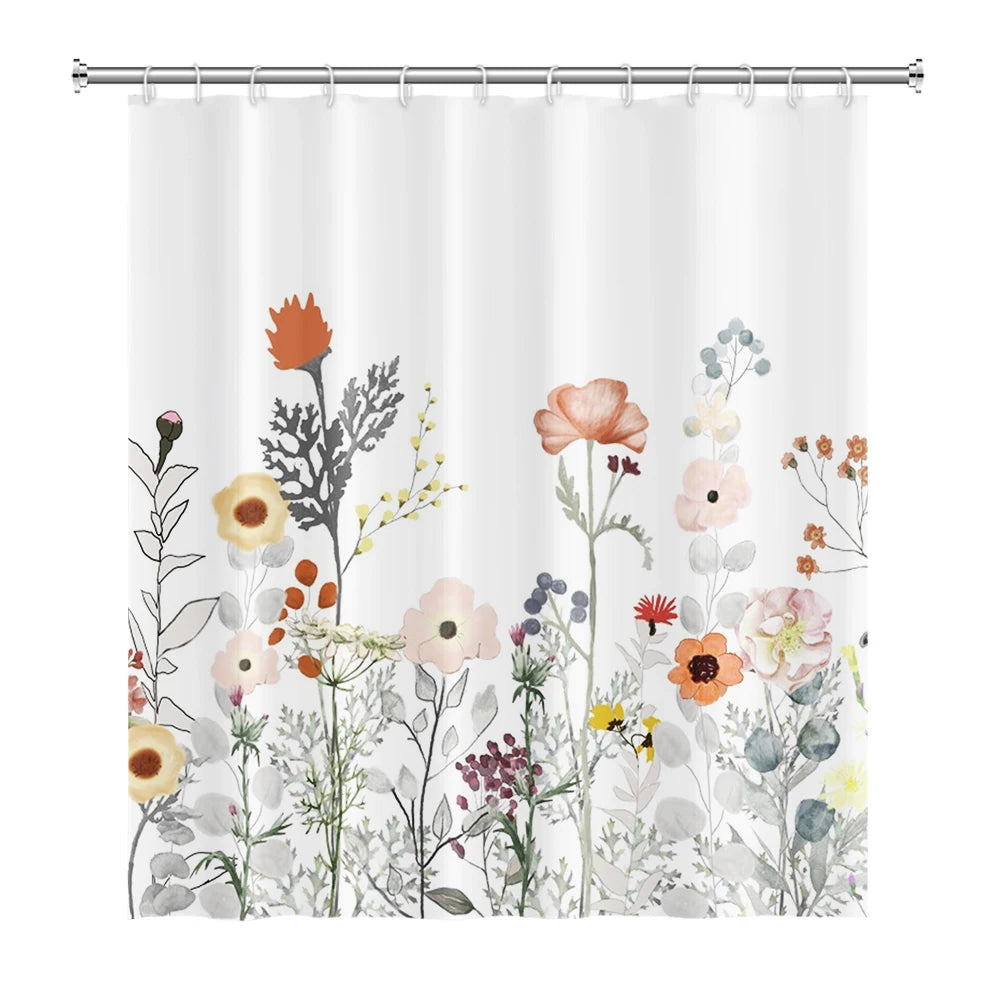 Tropical Leaf Shower Curtain