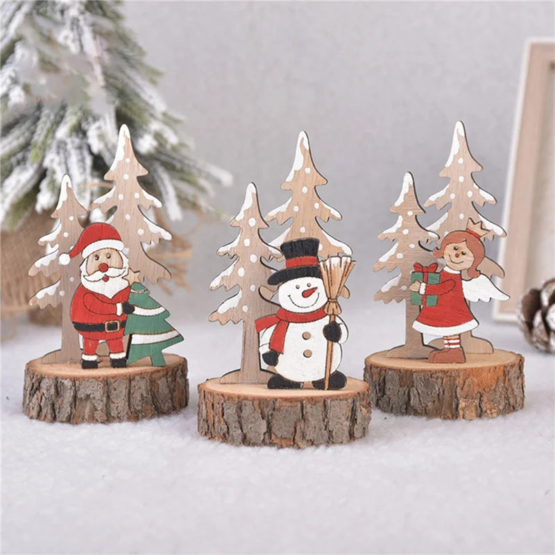 Christmas Tree DIY Stereo Wooden Set