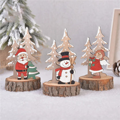 Christmas Tree DIY Stereo Wooden Set